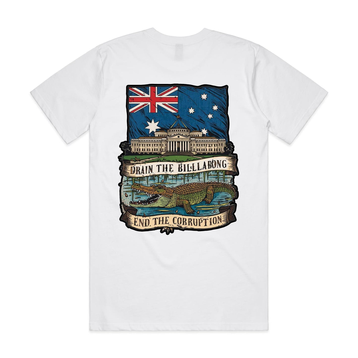 Drain The Billabong: Stop The Corruption Tee