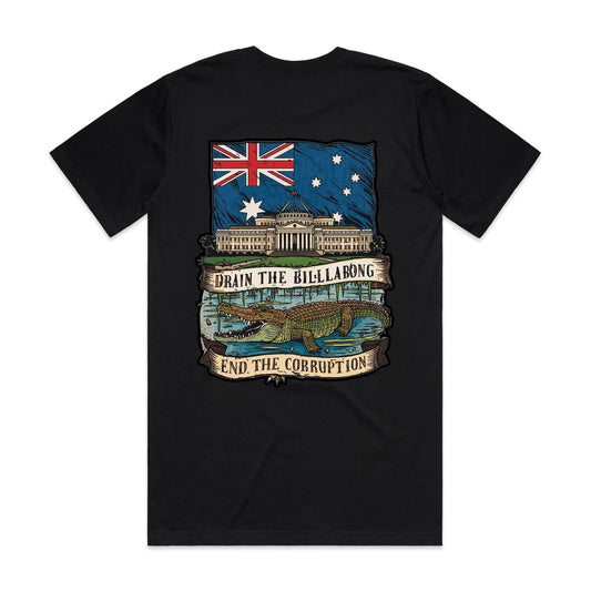 Drain The Billabong: Stop The Corruption Tee